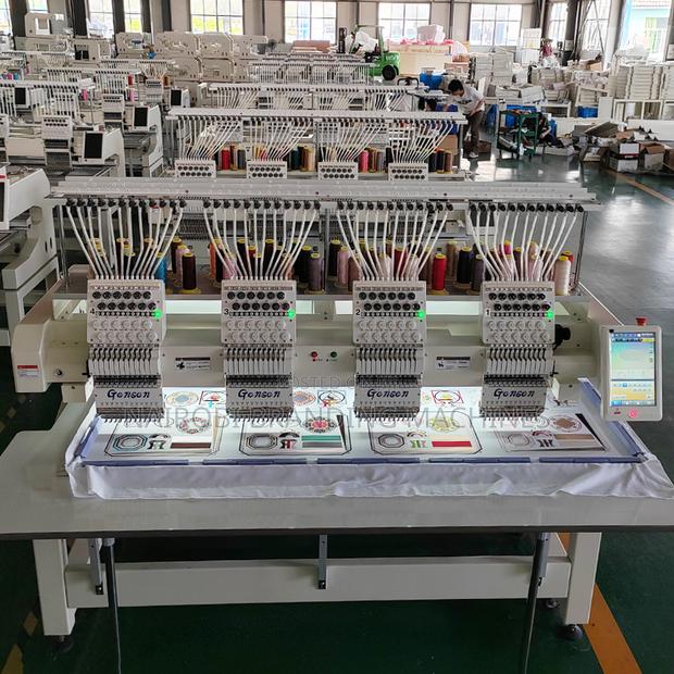 Four Heads 12 Needles Computerized Industrial Embroidery Machine - main view