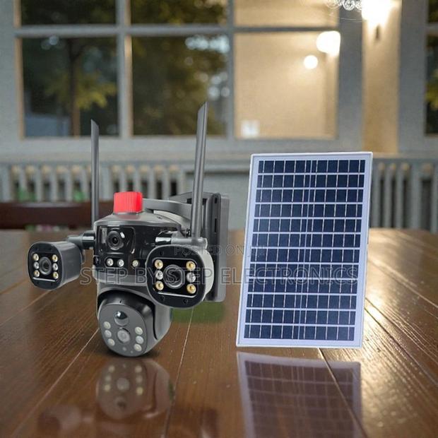4g Multiple Lens Solar Camera Light Alarm Siren Reliable Quality