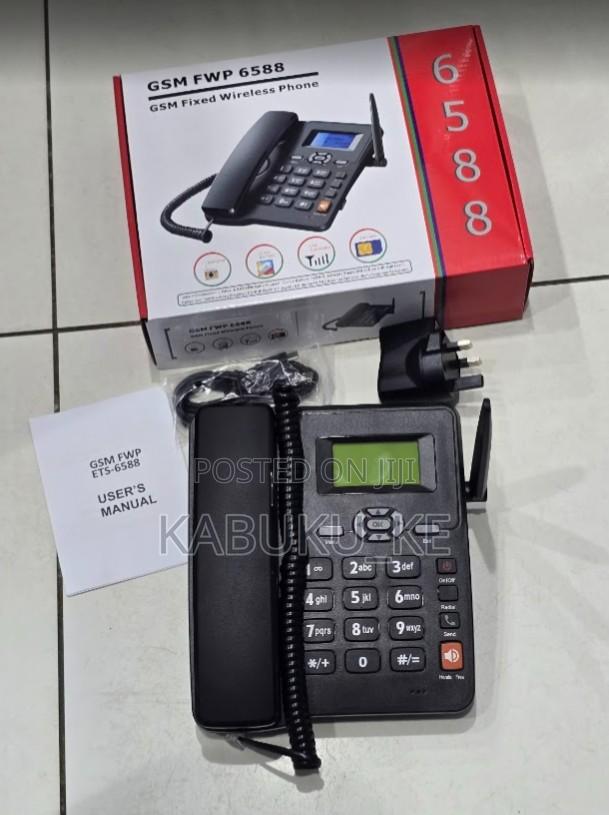 6588 GSM Fixed Wireless Phone With Sim Card Slot - main view