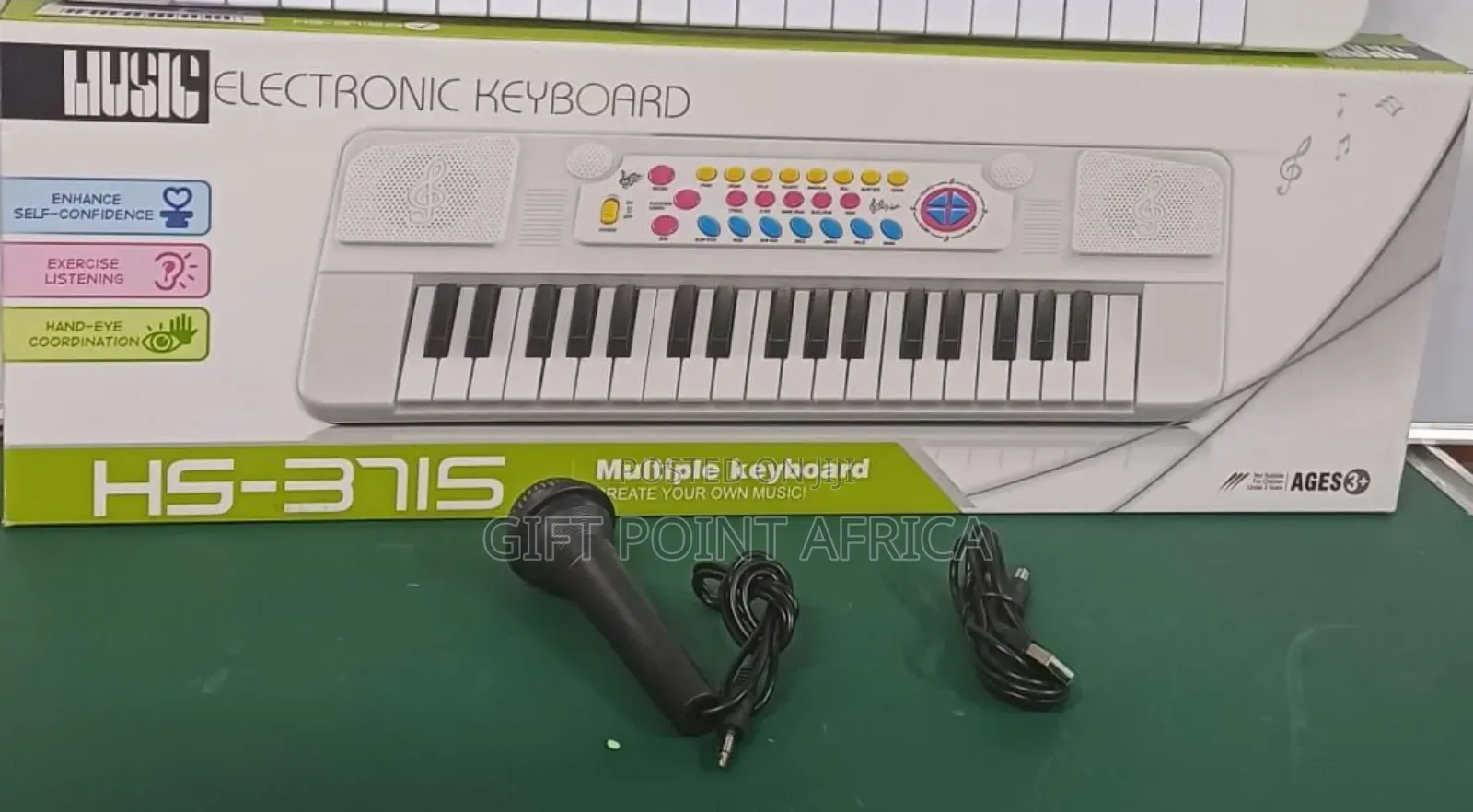 37 Keys Piano With Free Microphone For Kids