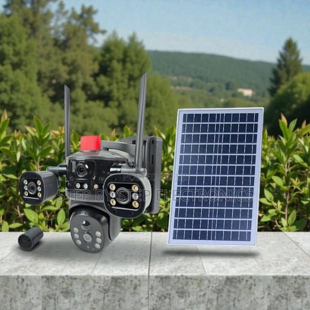 4g Solar Camera Multiple Lens Light Alarm Siren Quality Ensured