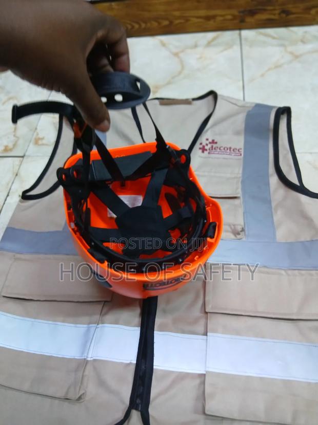 Orange Helmets With 4chain Straps - thumbnail 3