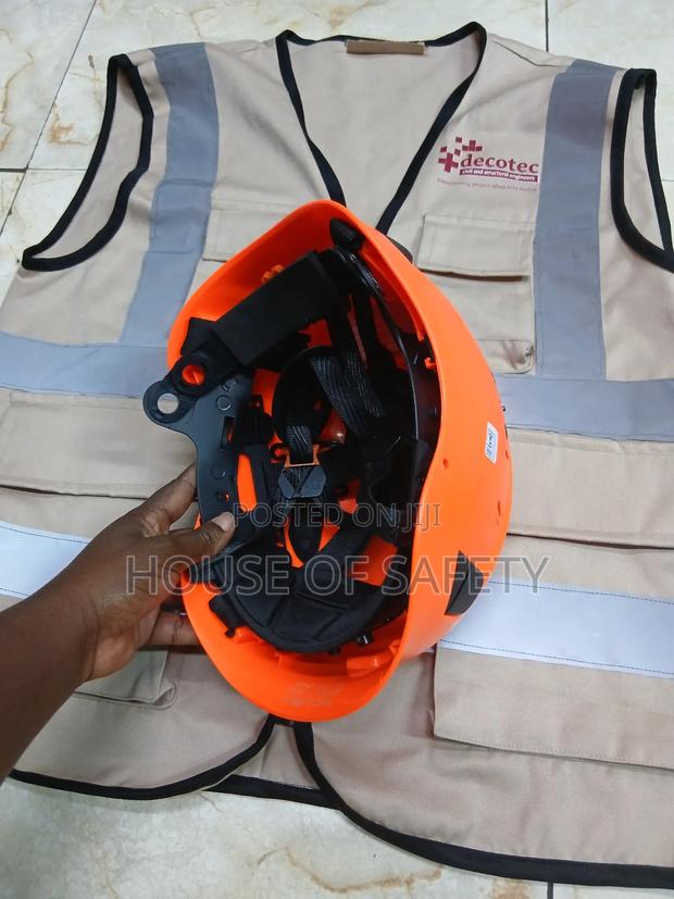 Orange Helmets With 4chain Straps - thumbnail 4