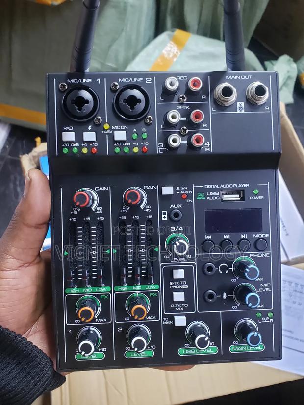 Professional Wireless Mixer, Mp3 Player With 2 Microphone - thumbnail 2