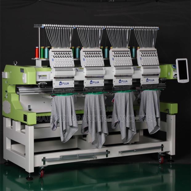 4 Heads Cap Tubular Embroidery Machine for T-Shirt/Cap /Logo Design