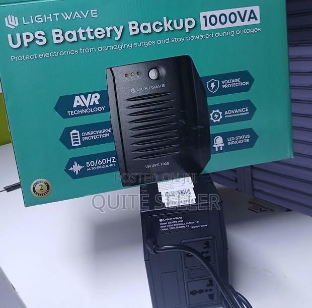 Lightwave 1000va Ups Power Rating: 1000va / 600w Lightwave Ups