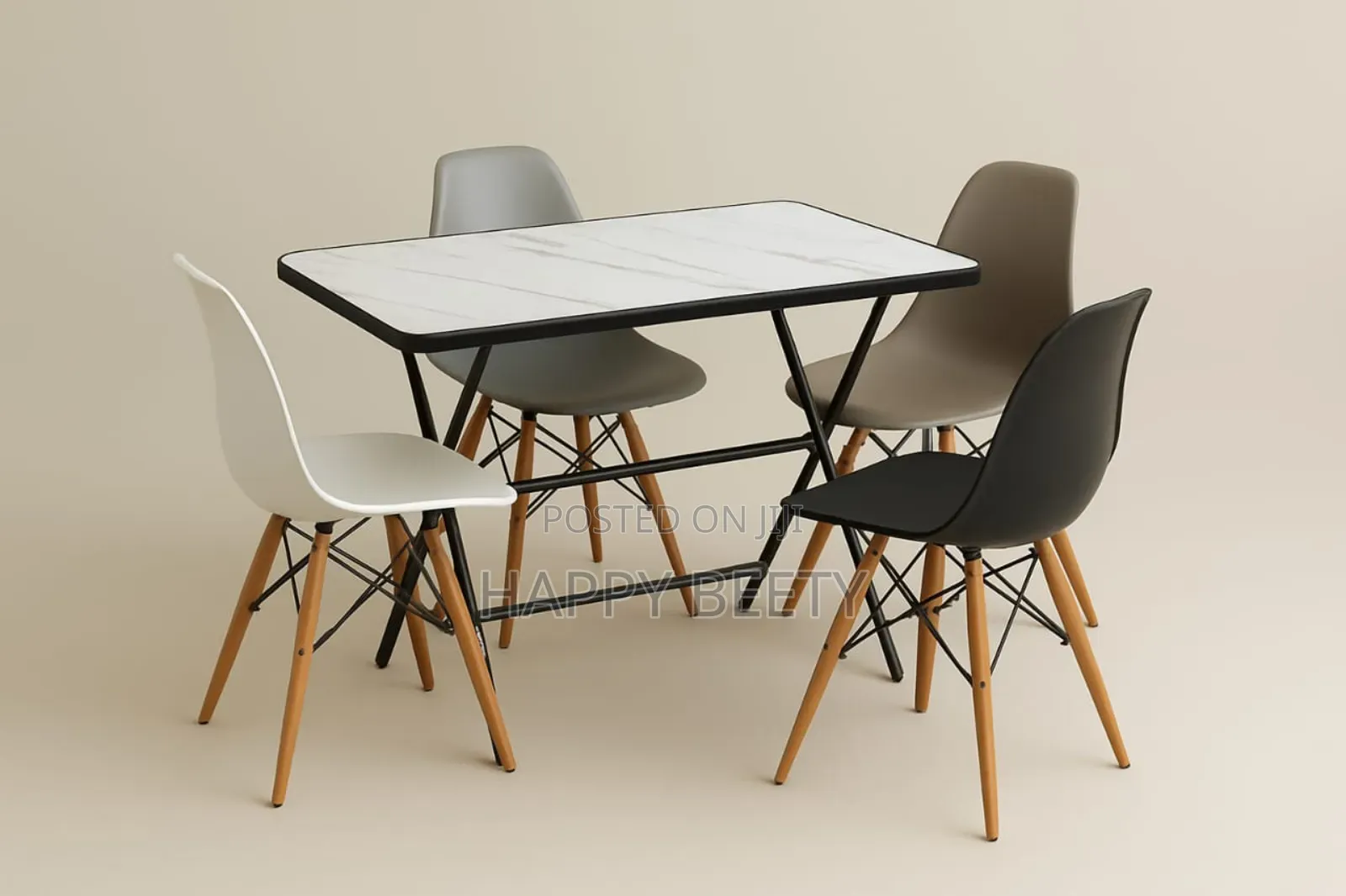 Foldable Wooden Rectangular Table