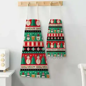 Christmas Themed Kitchen Aprons for Ladies Men Kids*