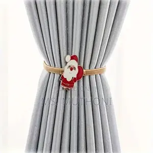 A Pair Christmas Themed Spring Curtain Holders/Tie-Backs*