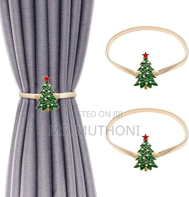 A Pair Christmas Themed Spring Curtain Holders/Tie-Backs* - thumbnail 4