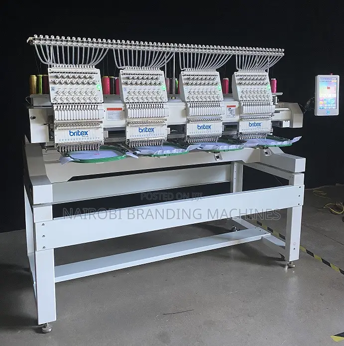 Automatic Computerized 4 Heads Multifunctional Embroidering Machine