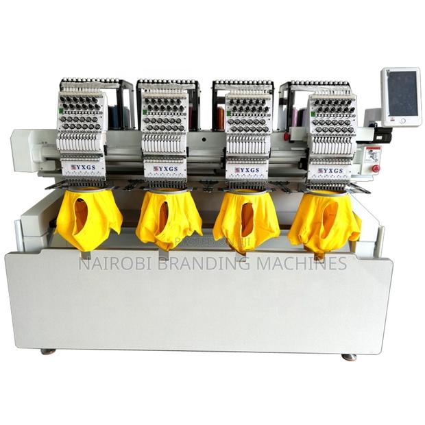 High Speed 4 Head Multi Needle Flat Cap T-Shirt Embroidery Machine