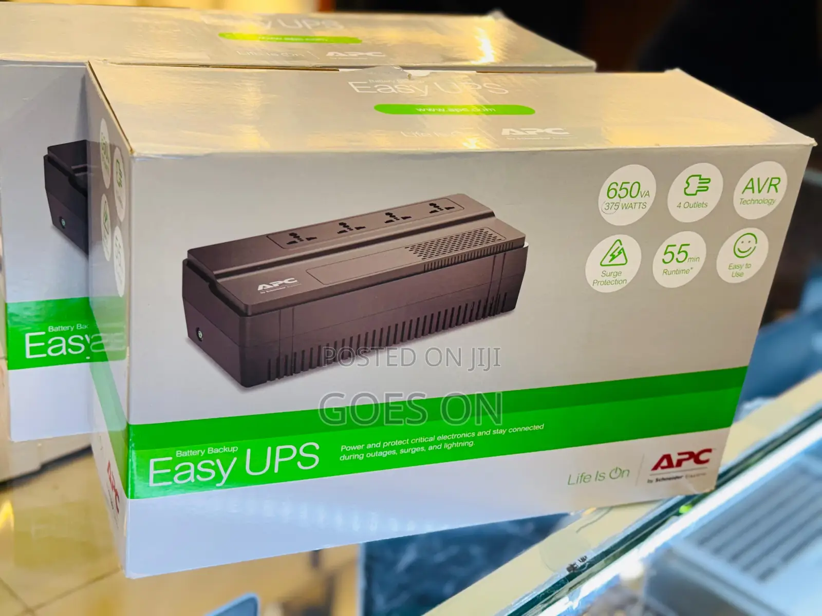 Battery Back Up Easy Ups Apc 650 Va 375 Watts