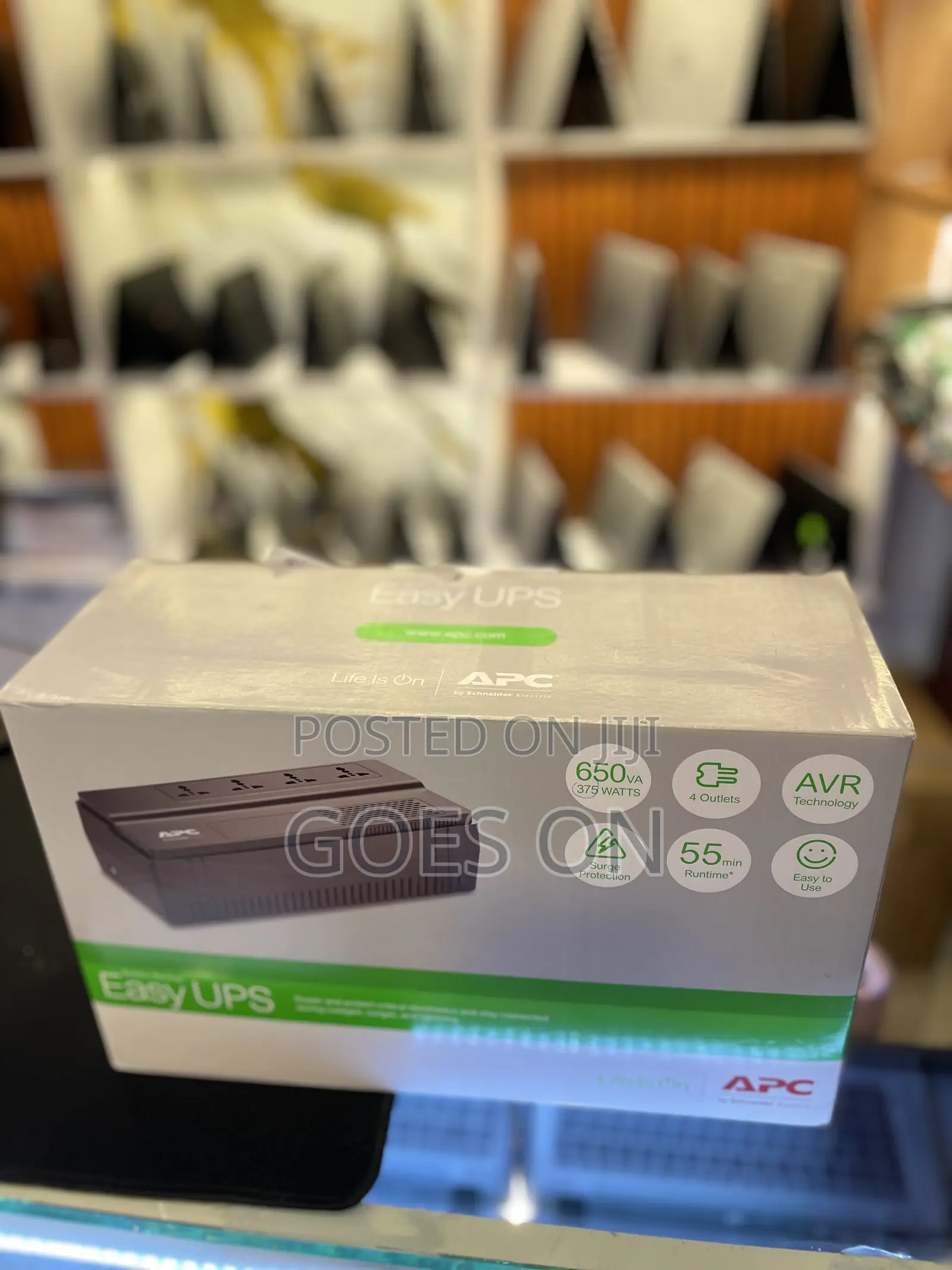 Battery Back Up Easy Ups Apc 650 Va 375 Watts