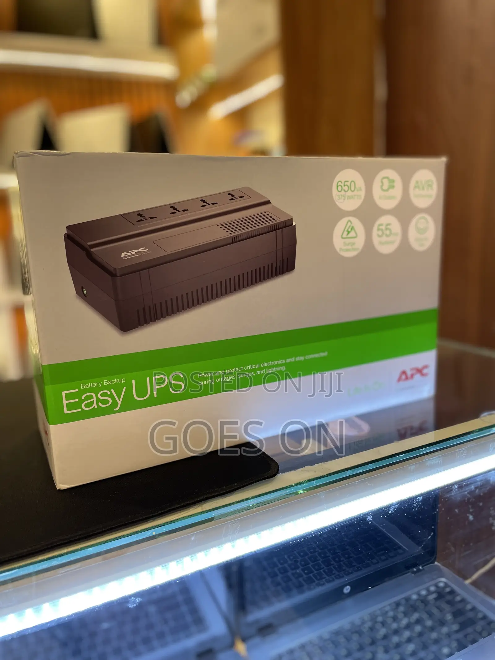 Battery Back Up Easy Ups Apc 650 Va 375 Watts