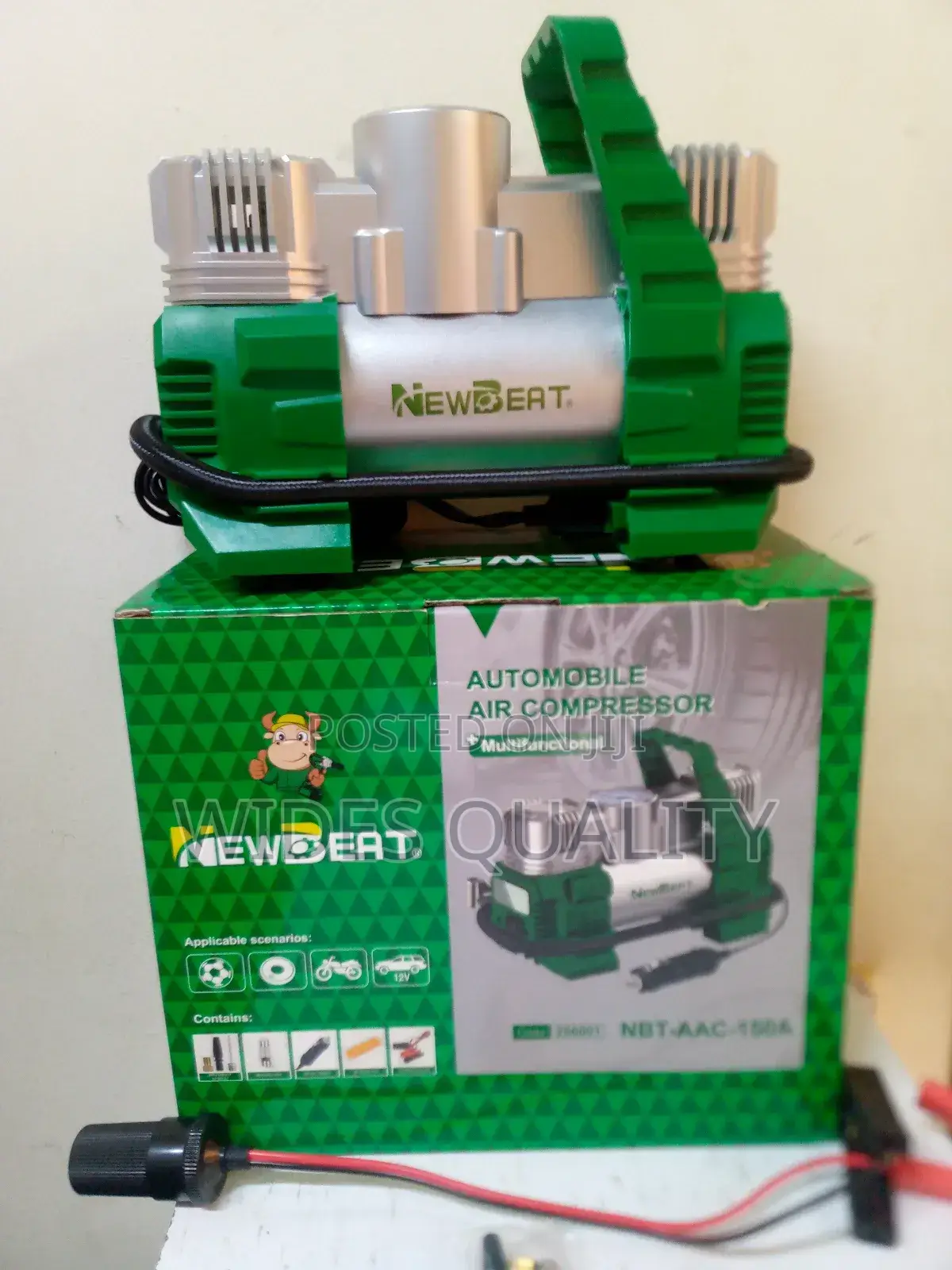 Car Air Compressor. Automobile Portable Air Compressor