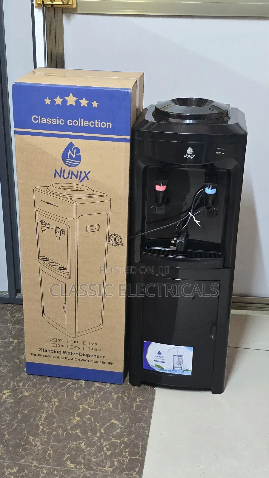 Q7 Hot and Normal Water Dispenser Black