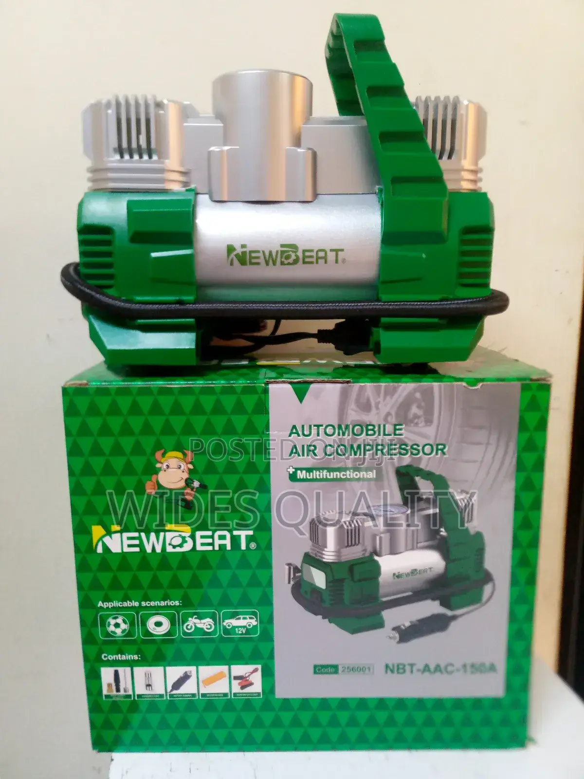 Car Air Compressor. Automobile Portable Air Compressor