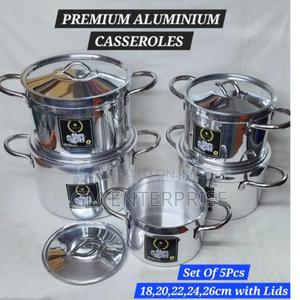 5pc Aluminium Cooking Pot Heavy Duty - thumbnail 2