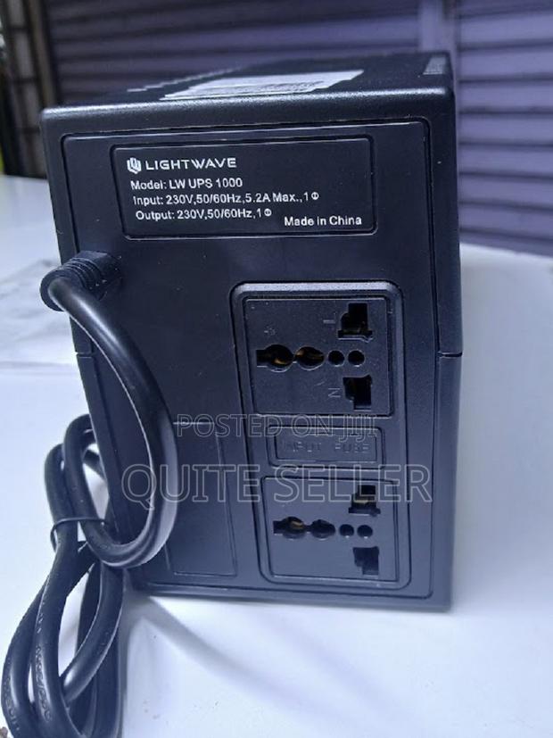 Lightwave 1000va Uninterruptible Power Supply (Ups)1000va/600w Power