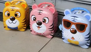 Metallic Piggy Banks With Padlock And Keys Available
