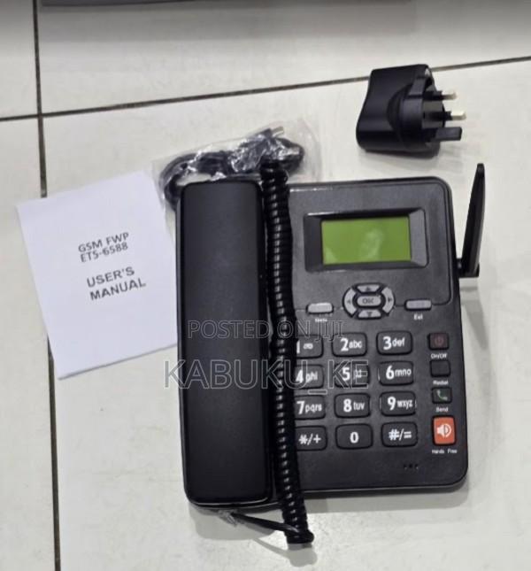 Home/Office GSM Simcard Desktop Phone With Dual Simcard Slot