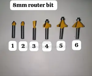 8mm Shank Router Bits at 380 Per Bit.