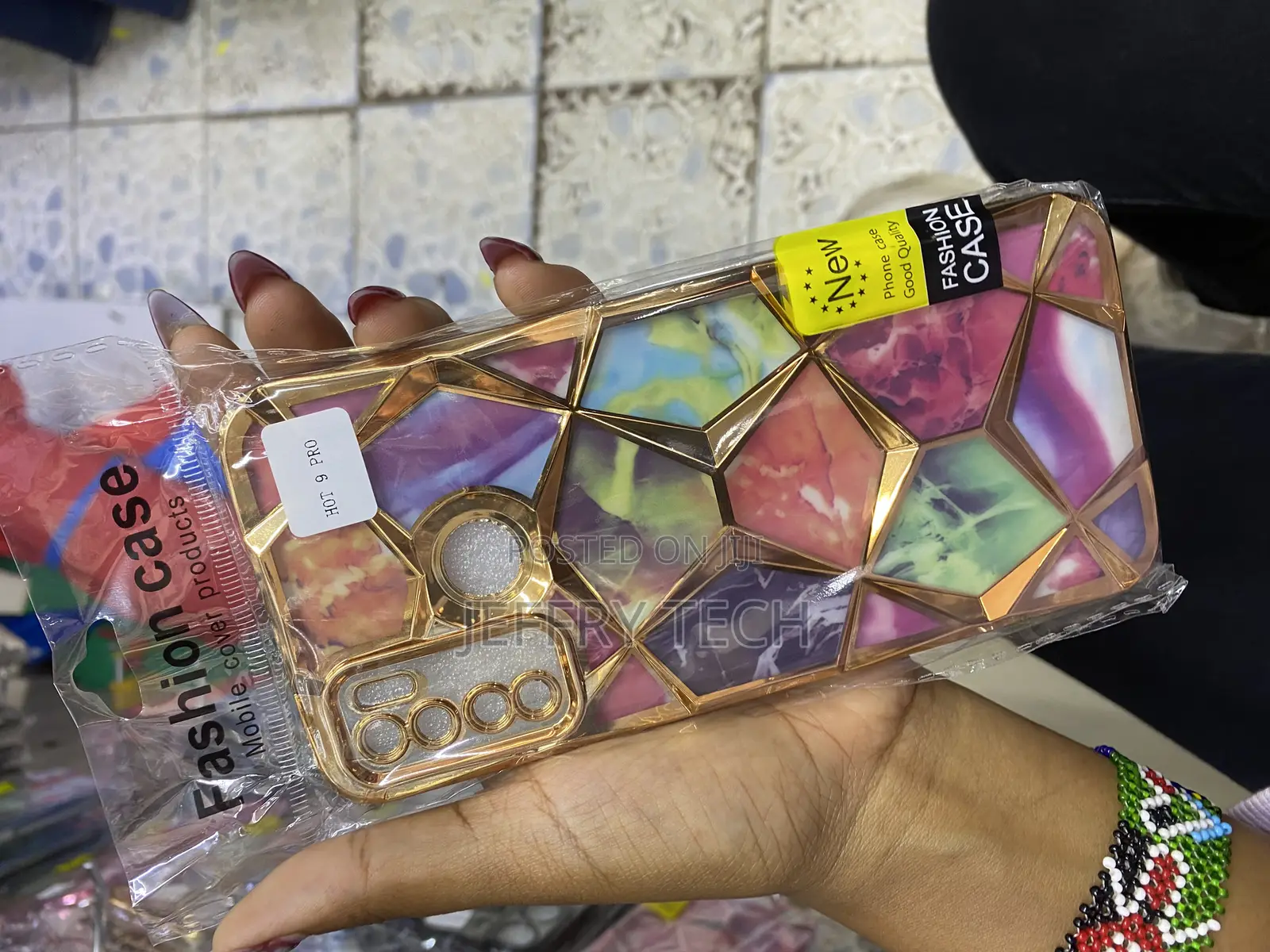 Samike Glitter Sparkle Diamond Print Case for Infinix Hot 9 Pro