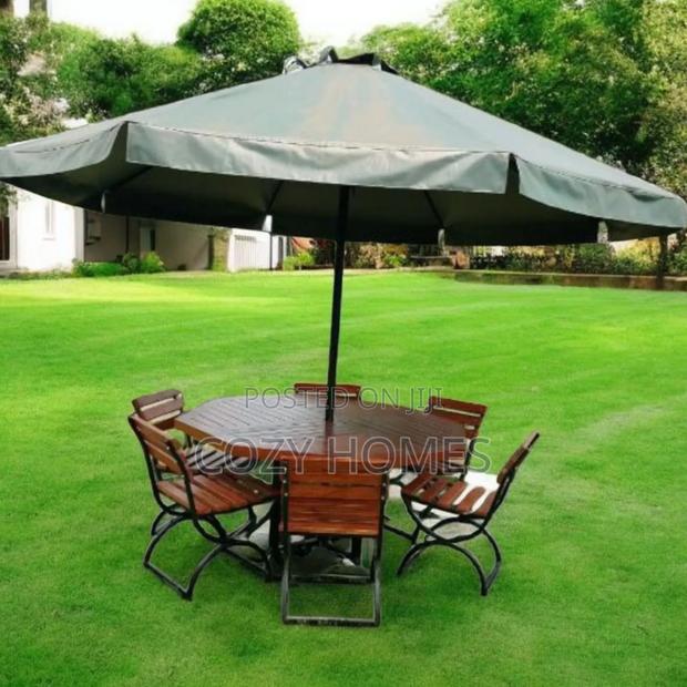 Gazebo/Garden Umbrella Solid Wooden 6 Seater Garden Umbrella Readymade
