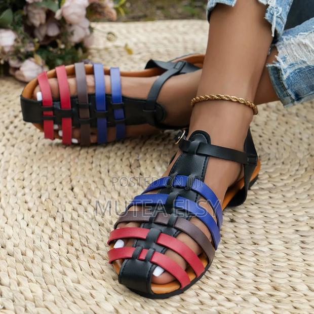Brawn,Black Blue Beach Sandals - thumbnail 4