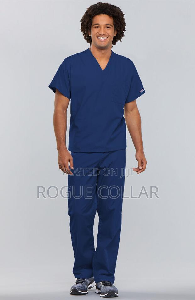 Navy Blue Medical Scrubs (Unisex) - thumbnail 2