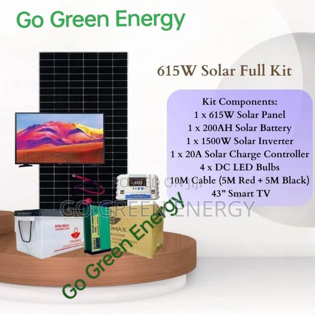615 W 43"Tv. Solar Kit - main view