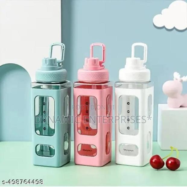 Square Plastic Water Bottle - main view