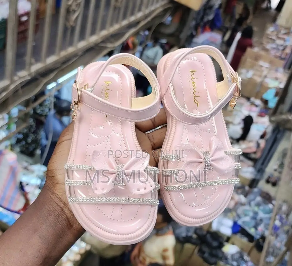 Cute Girls Open Shoes Available in Beige, White,Pink Size 26-36