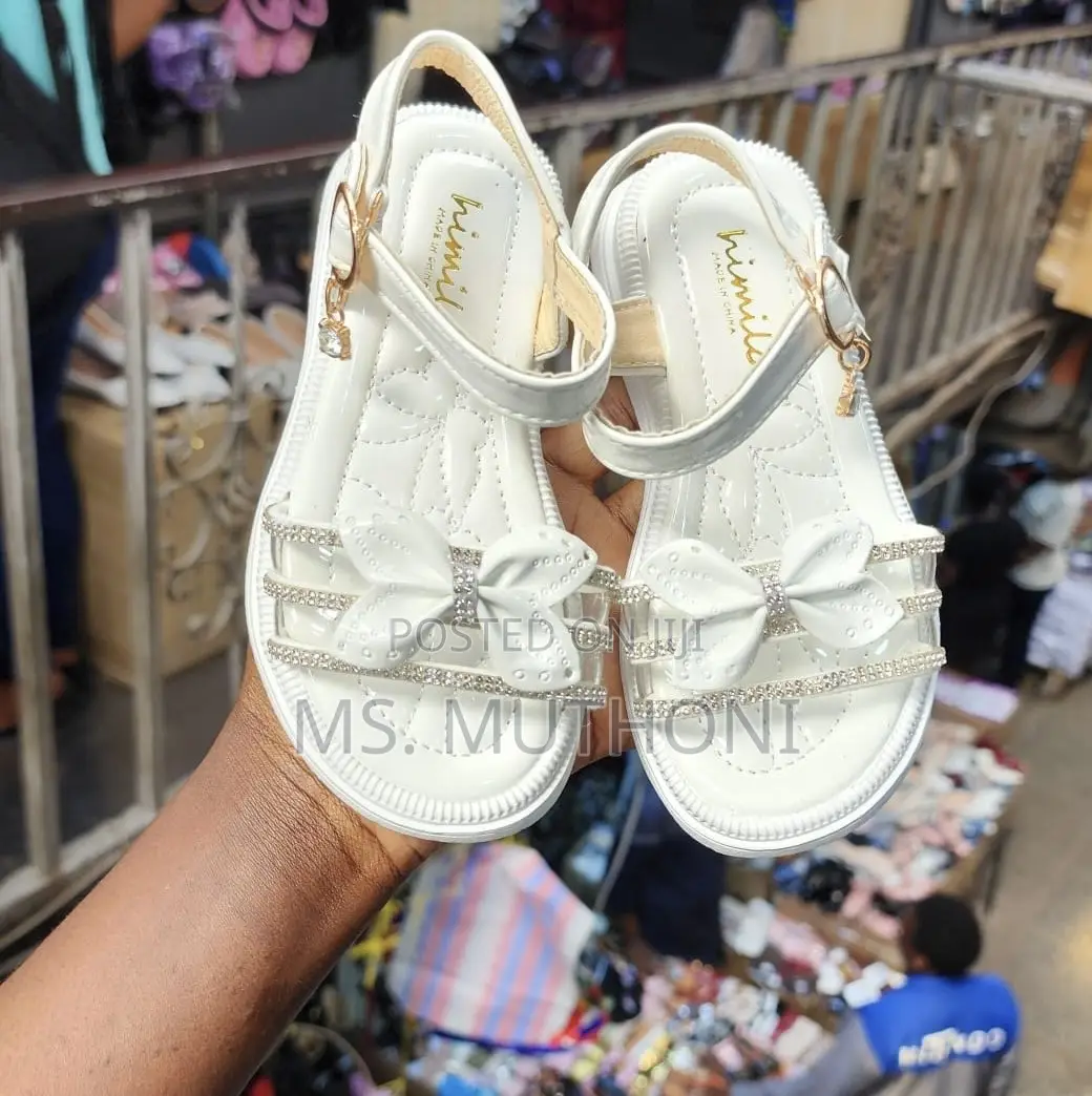 Cute Girls Open Shoes Available in Beige, White,Pink Size 26-36