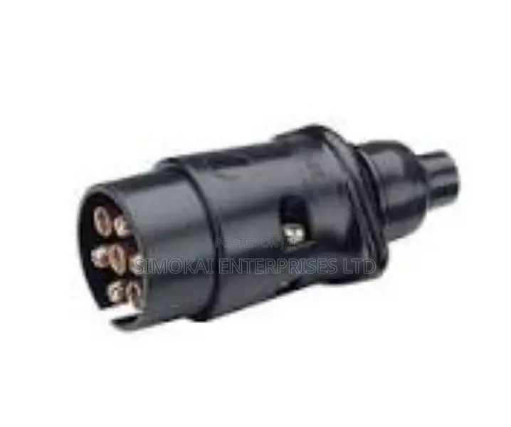 Tp-7 Black Plastic 12v 7 Pin Trailer Plug Male