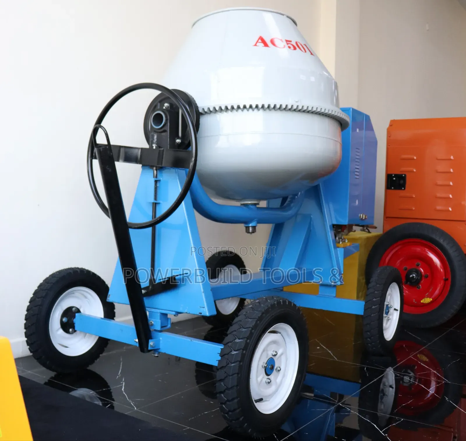 Aico 500l Diesel Powered With 10hp Engine Concrete Mixer