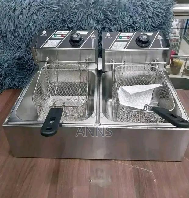Nunix 6l+6l Double Electric Chips Deep Fryer Machine - main view