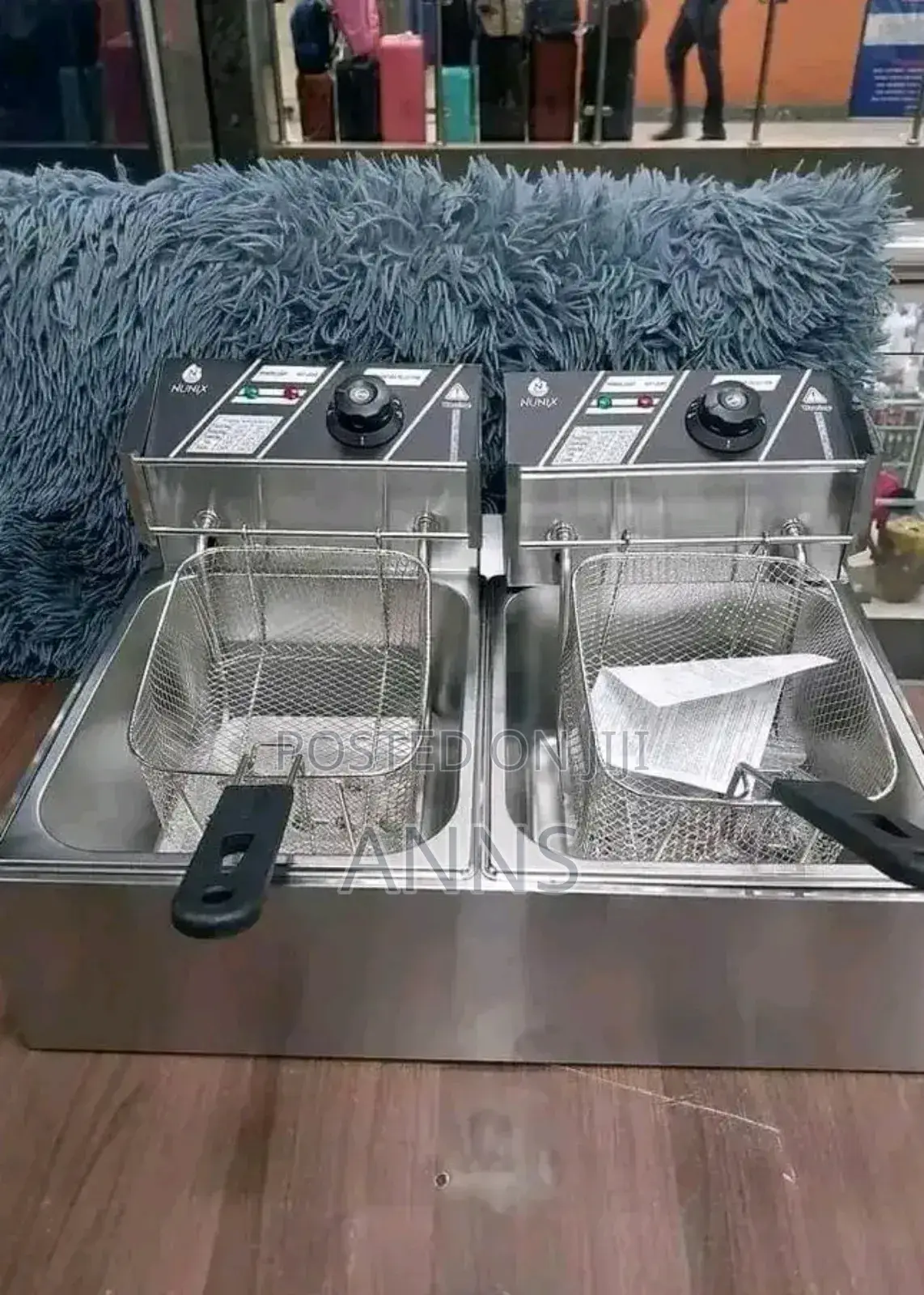 Nunix 6l+6l Double Electric Chips Deep Fryer Machine
