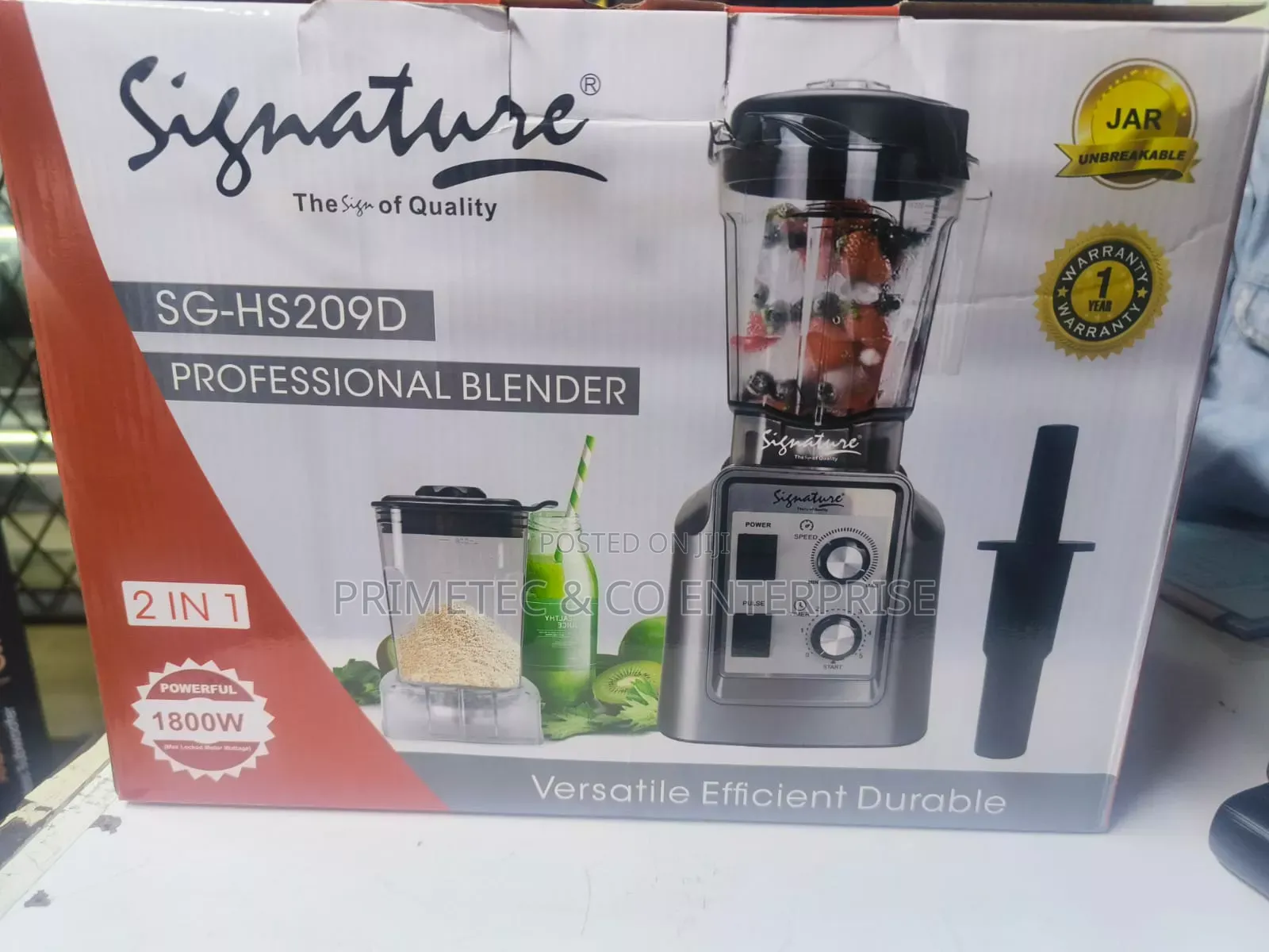 18000 Wattss 2 in 1 Signature Heavy Duty Commercial Blender