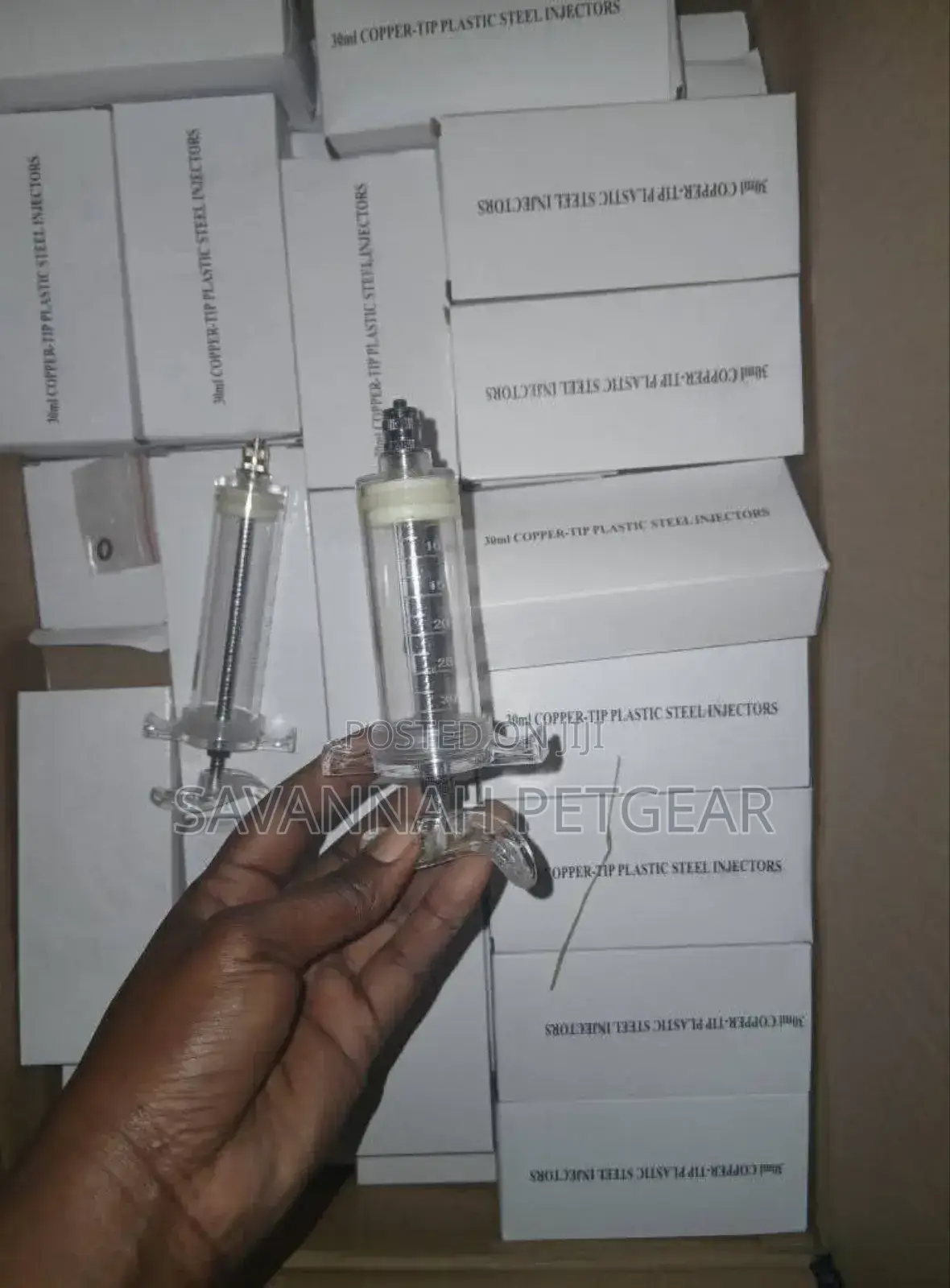 30ml 50ml Copper-Tip Plastic Steel Veterinary Injectors