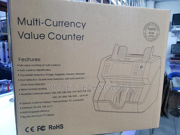 Top Loading Multi Currency Value Counter With Customer Display - main view
