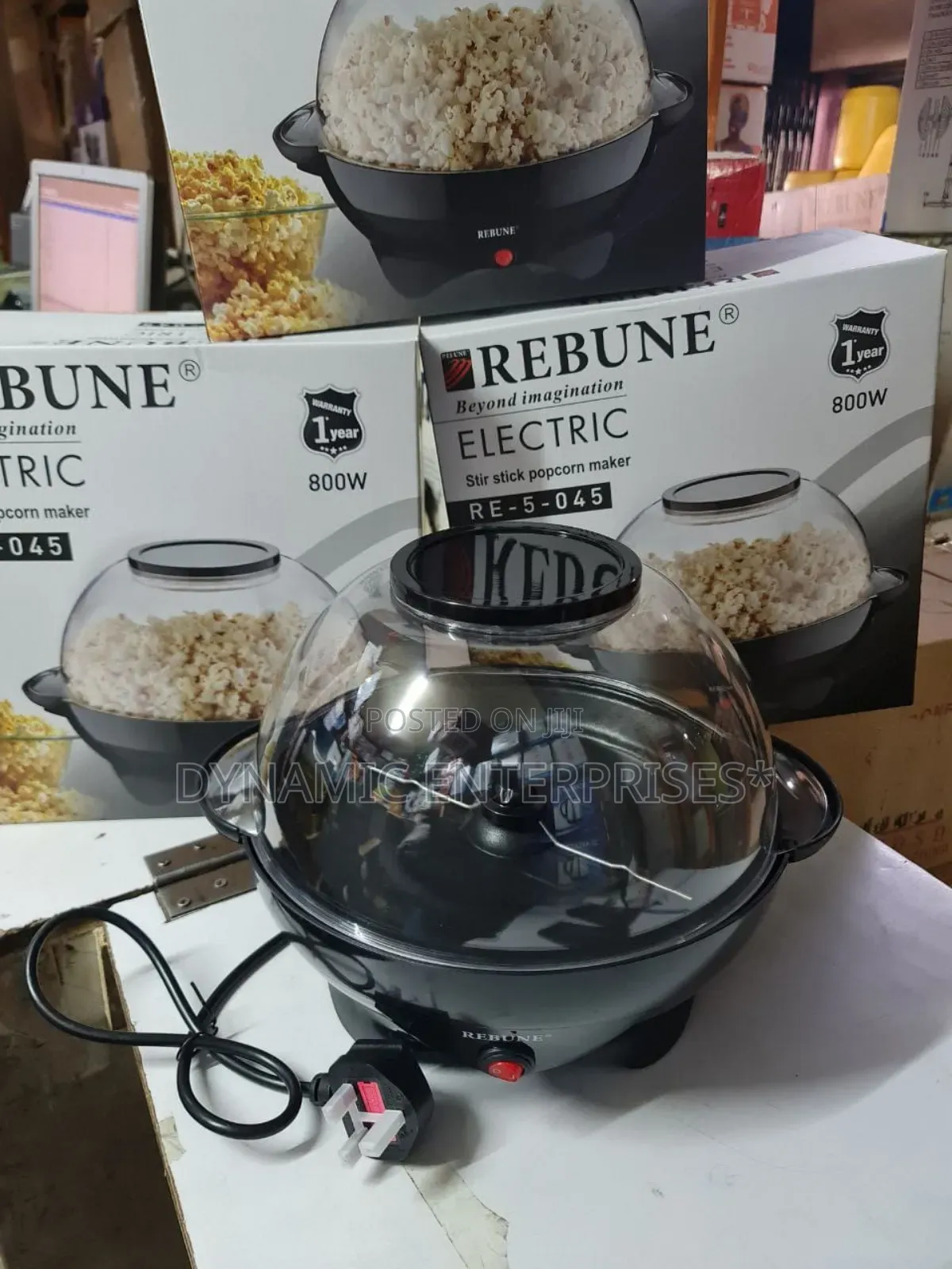 Rebune Electric Stir Stick Popcorn Maker