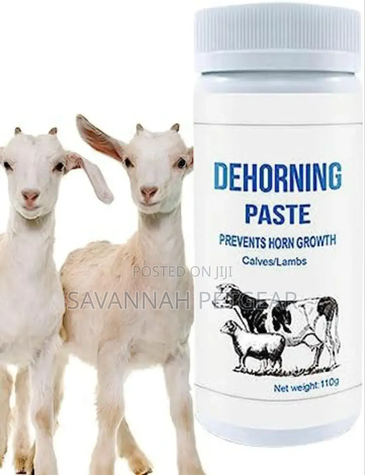 Dehorning Paste to Prevent Horn Growth in Young Calves and Lambs.