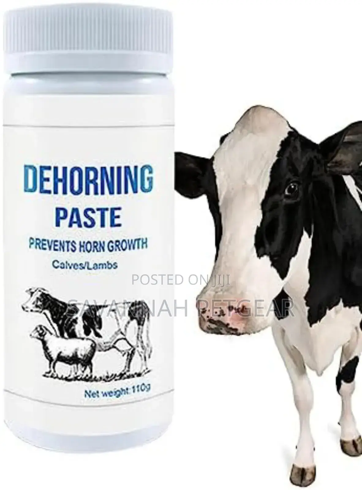 Dehorning Paste to Prevent Horn Growth in Young Calves and Lambs.