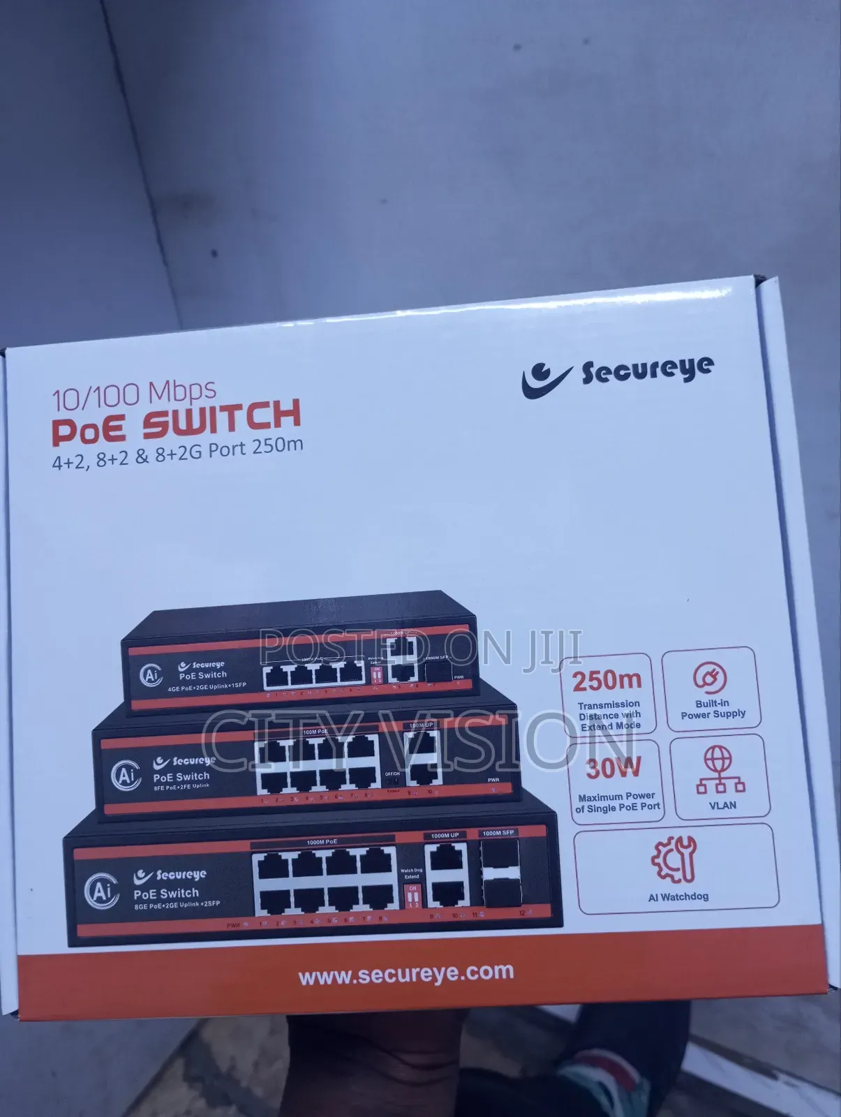 Secureye 4 Port Fast Ethernet Poe + 2 Uplink