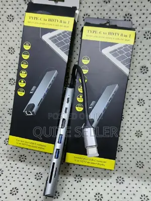 Type-C to HDTV 8 in 1 Adapter , High-Resolution Video Playback