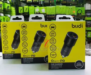 Budi Cc628tqb *36w* Car Charger With Ring Led Indicator.