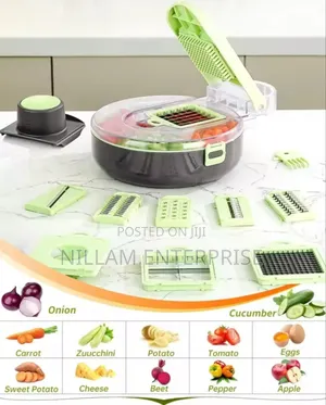 Multi-Functional 9pcs Vegetable Chopper/Cutter