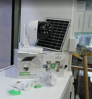 V380 4g Camera Monitor With Solar Panel Outdoor Security Solar Camera